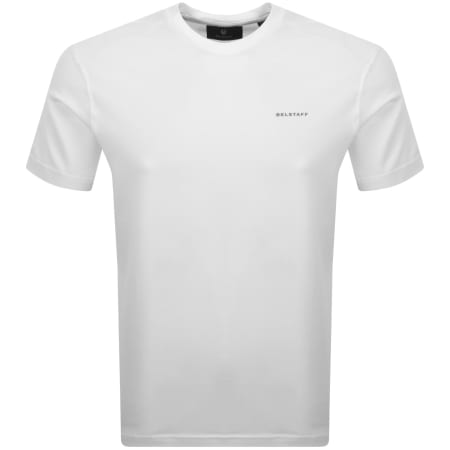 Tシャツ・カットソー BELSTAFF Men T Shirts 100055 WHITE White Belstaff Men's Cotton Jersey Signature T-Shirt - White